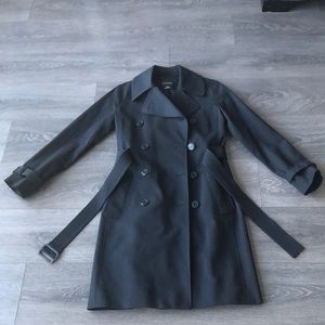 Club Monaco Black Trench Coat